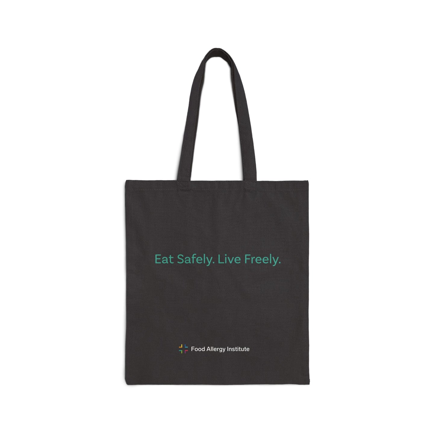 Eco-Friendly Cotton Canvas Tote Bag - Eat Safely. Live Freely. - Perfect for Everyday Use and Awareness
