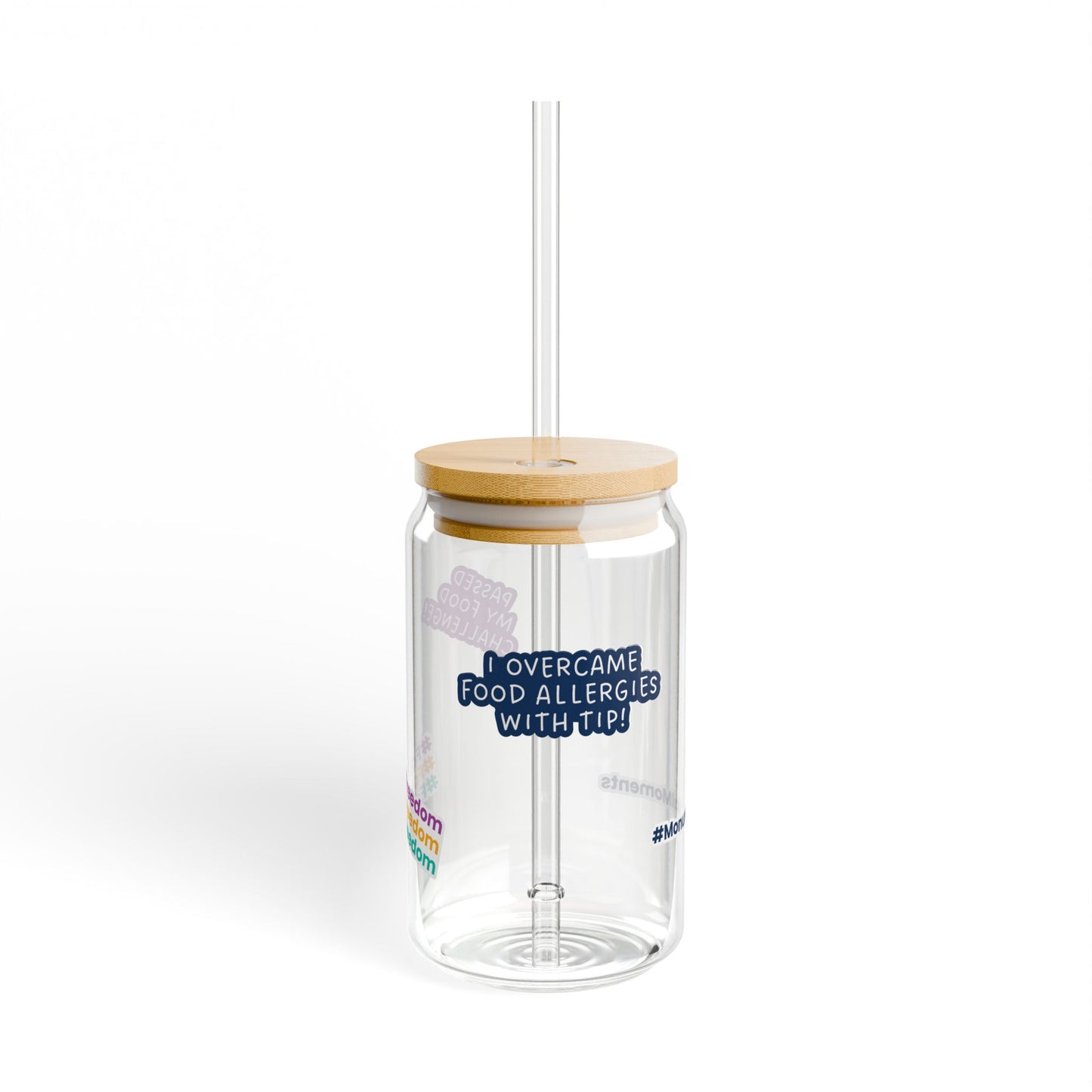 Remission Sticker Sipper Glass