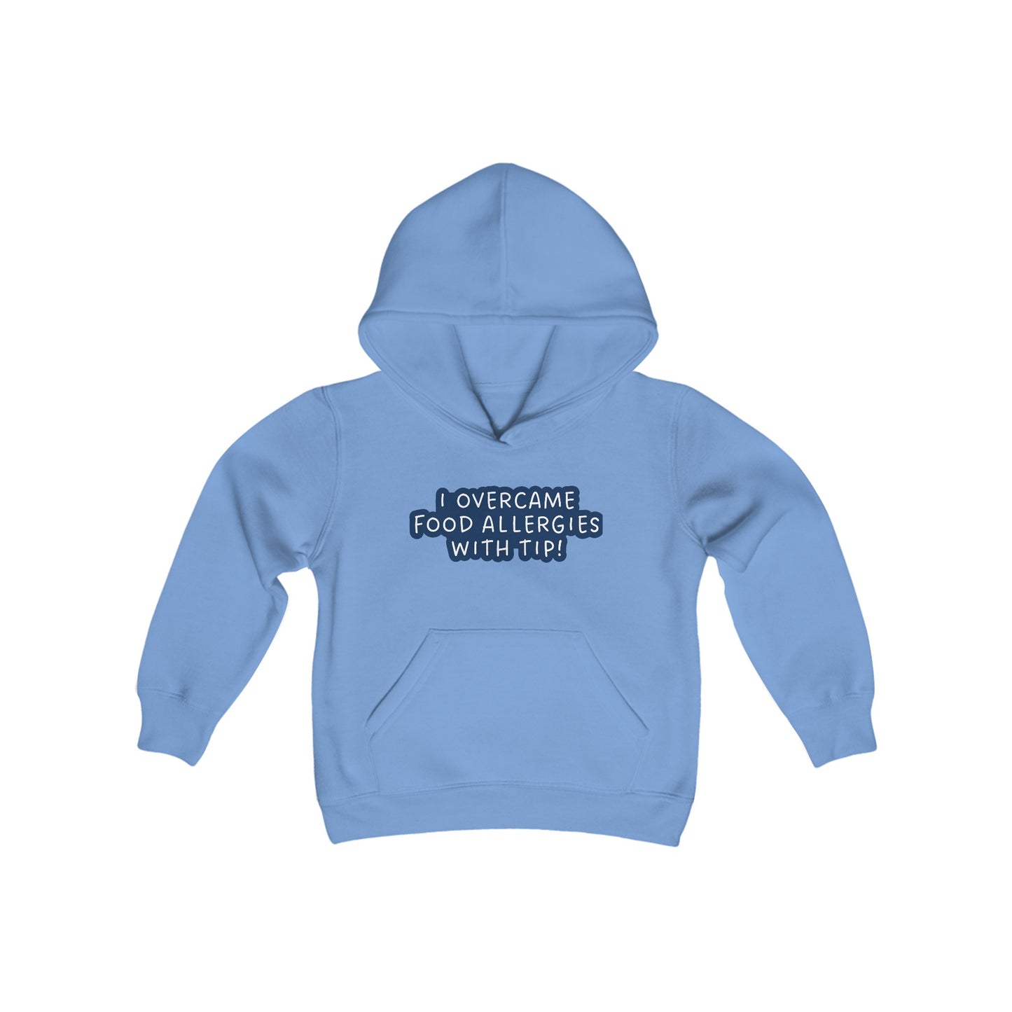 Overcame Food Allergies Youth Blend Hooded Sweatshirt