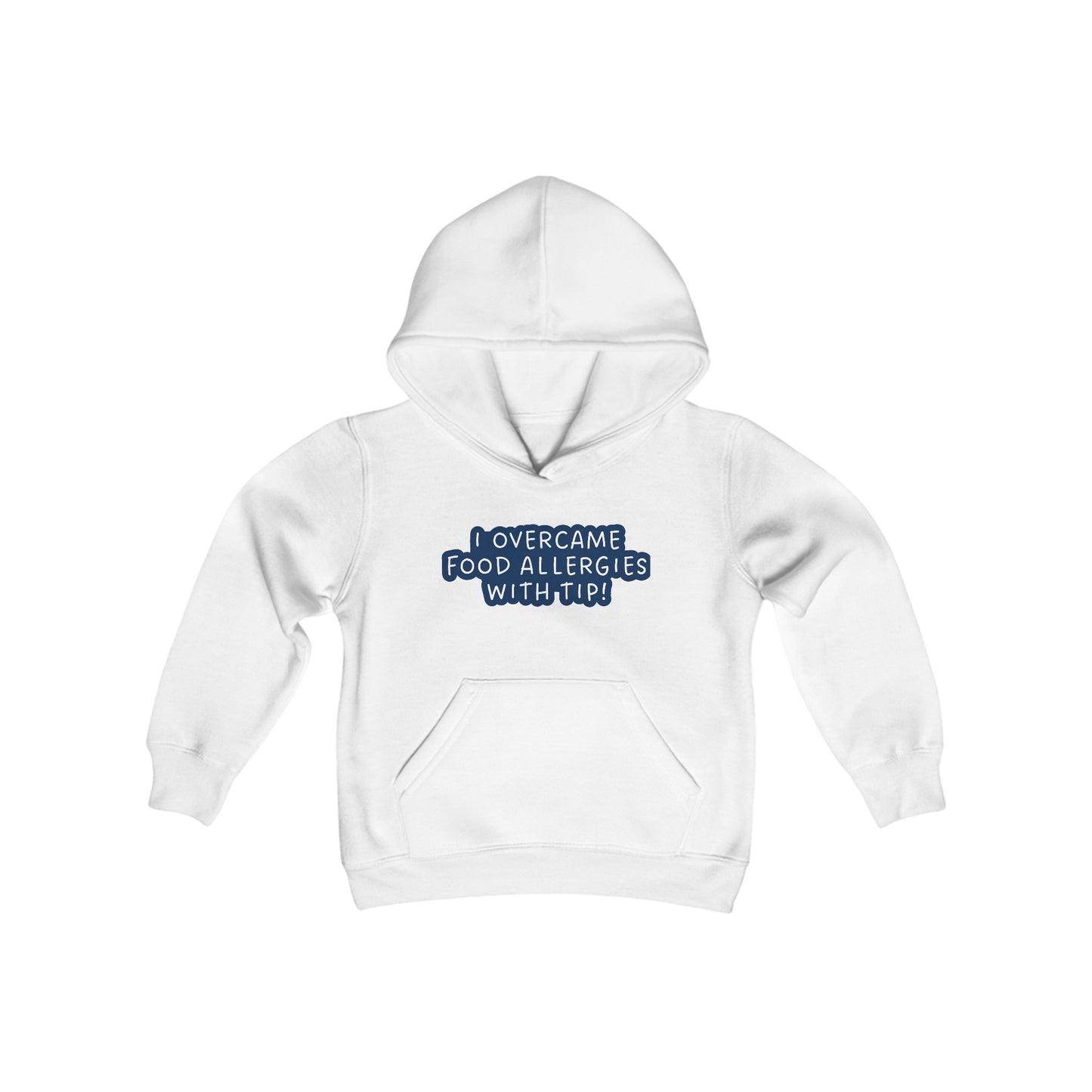 Overcame Food Allergies Youth Blend Hooded Sweatshirt