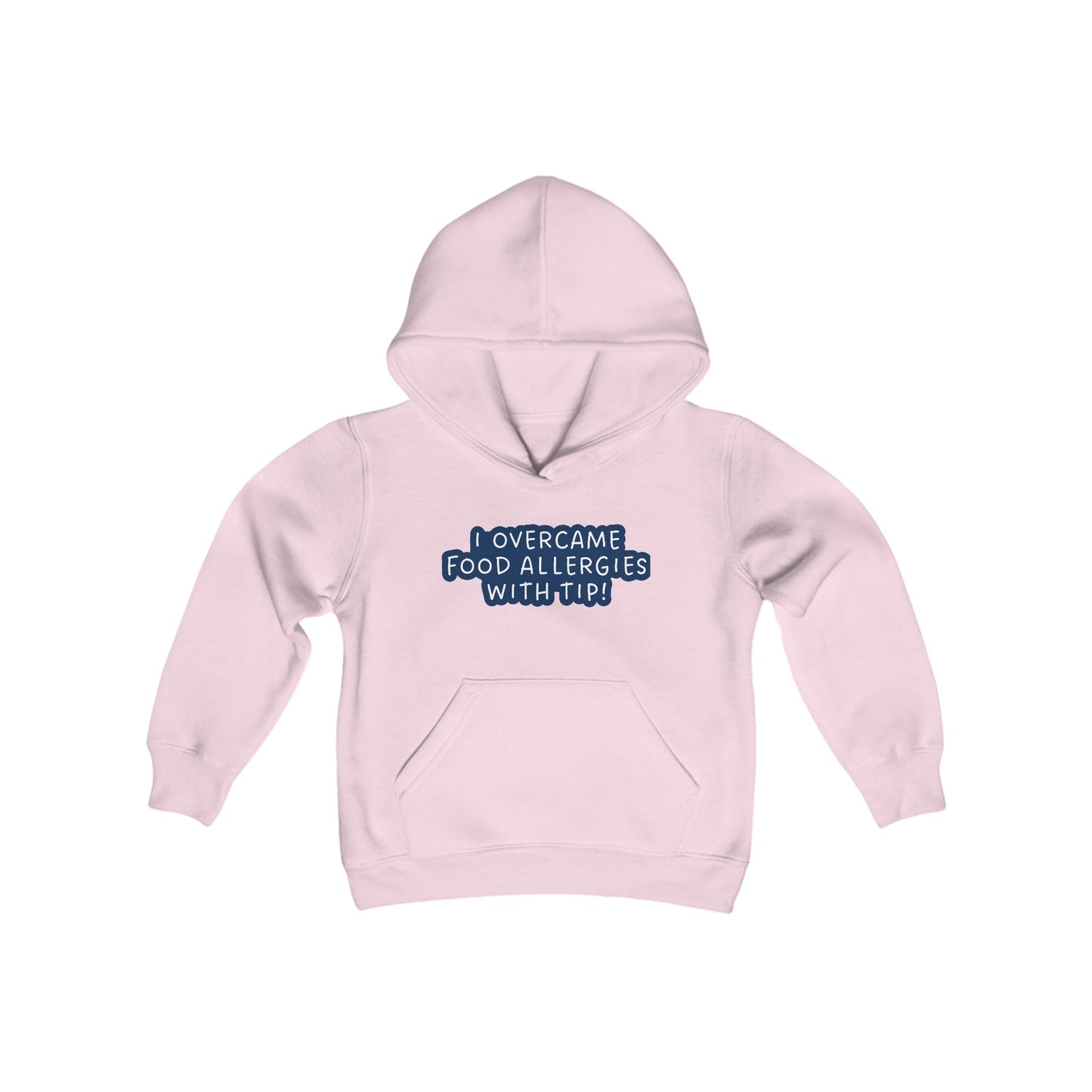 Overcame Food Allergies Youth Blend Hooded Sweatshirt