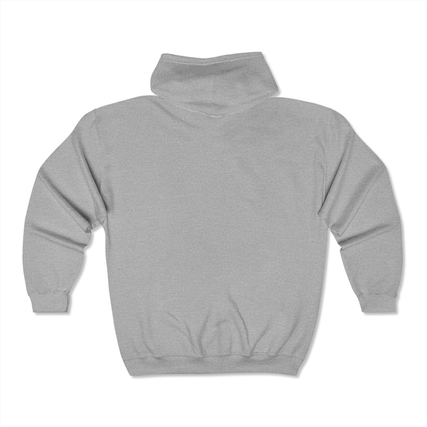 FAI Unisex Full Zip Hooded Sweatshirt in Grey