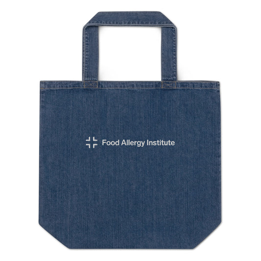 Food Allergy Institute Organic Denim Tote Bag