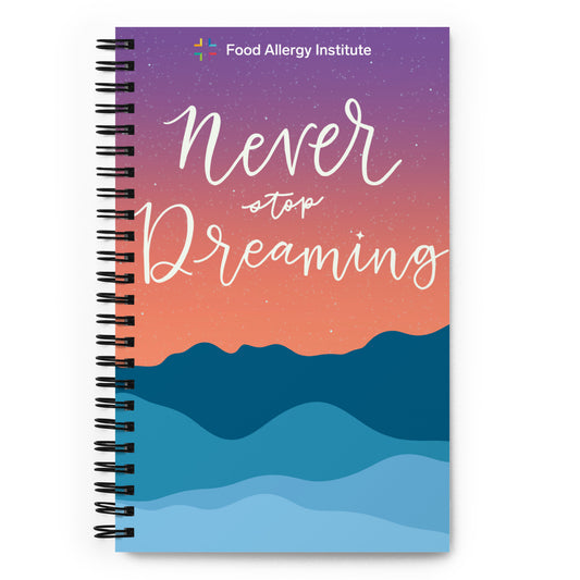 Never Stop Dreaming Spiral Notebook